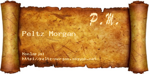 Peltz Morgan névjegykártya